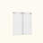 Frameless Double Sliding Shower Door,5/16" (8Mm) Thick SGCC Tempered Clear Glass,Double Side Easy Clean Coat-120558897