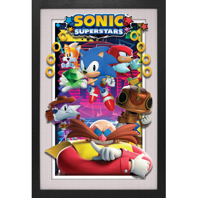 Sonic Superstars - Superstars 11 x 17 sous plexi, affiche encadrée