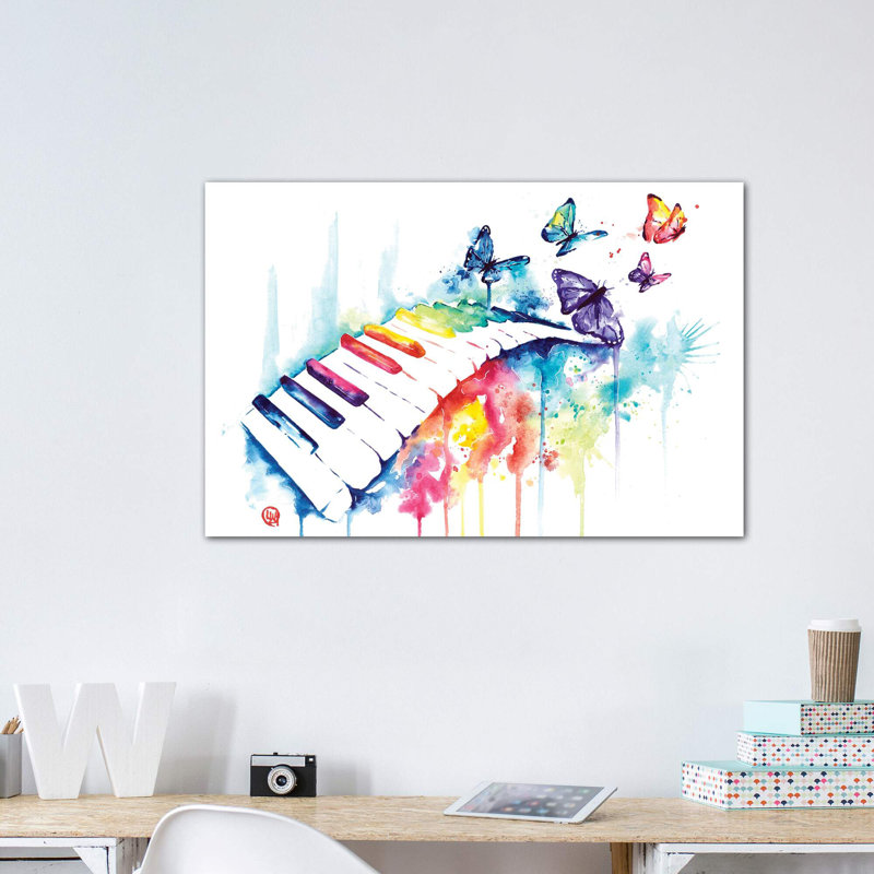 «Take Me Away» par Lisa Whitehouse - impression d'art graphique, Pas de tapis, Toile tendue, H 32 po x l 48 po x 1,5 po