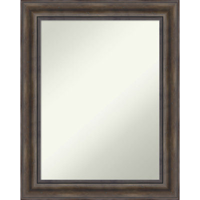 Wood Flat Wall Mirror