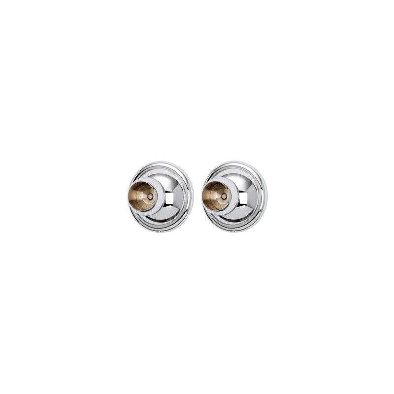 Yale Shower Rod Brackets, Polished Chrome