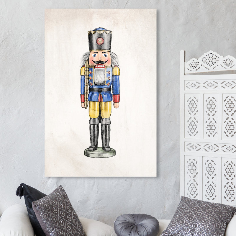 « casse-noisette ii », peinture sur toile, H 45 po x l 30 po x P 1,5 po