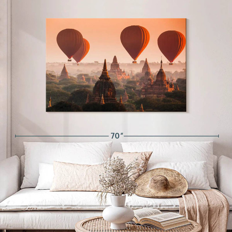 Mehar Ancient Myanmar Hot Air Balloons, 32" H x 48" W