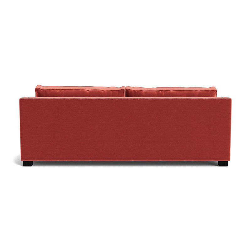Canapé Keaton Slope avec clous 104, Brushed Nickel, Performance Performance - Sienne, Black