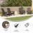 Ayleah Commercial All-Weather Adirondack Chairs with Cupholders-277921743