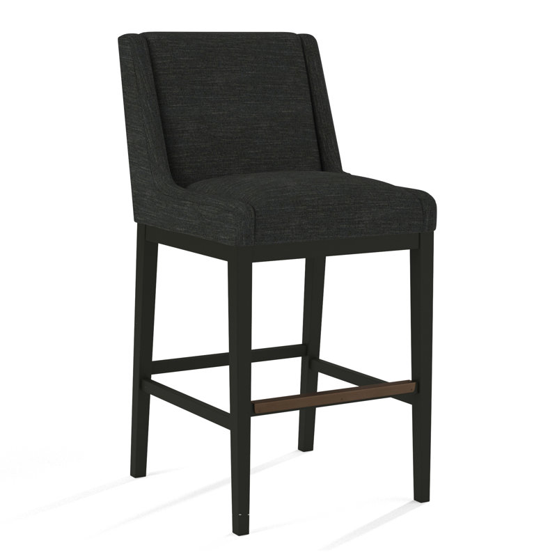 Upholstered Stool, 61626-87, Black