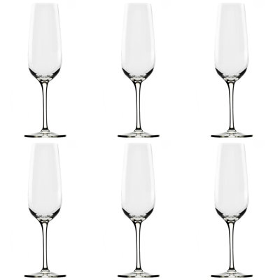 10 Strawberry Street Vail Glassware, Flute Glass