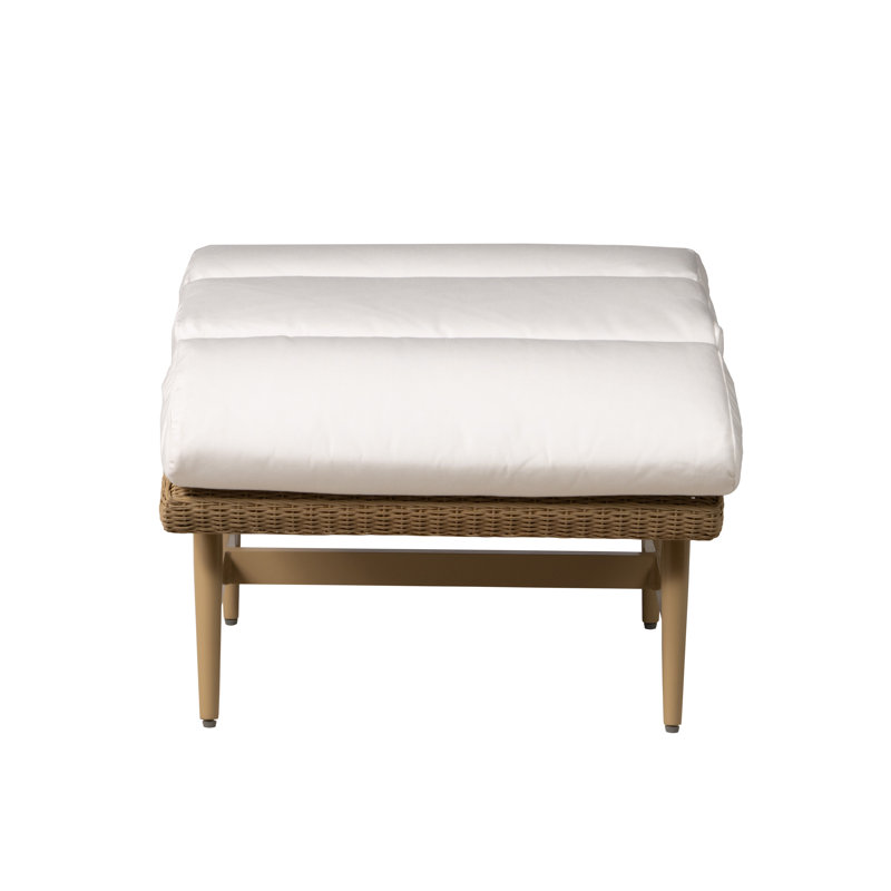 Outdoor Ottoman, Hickory