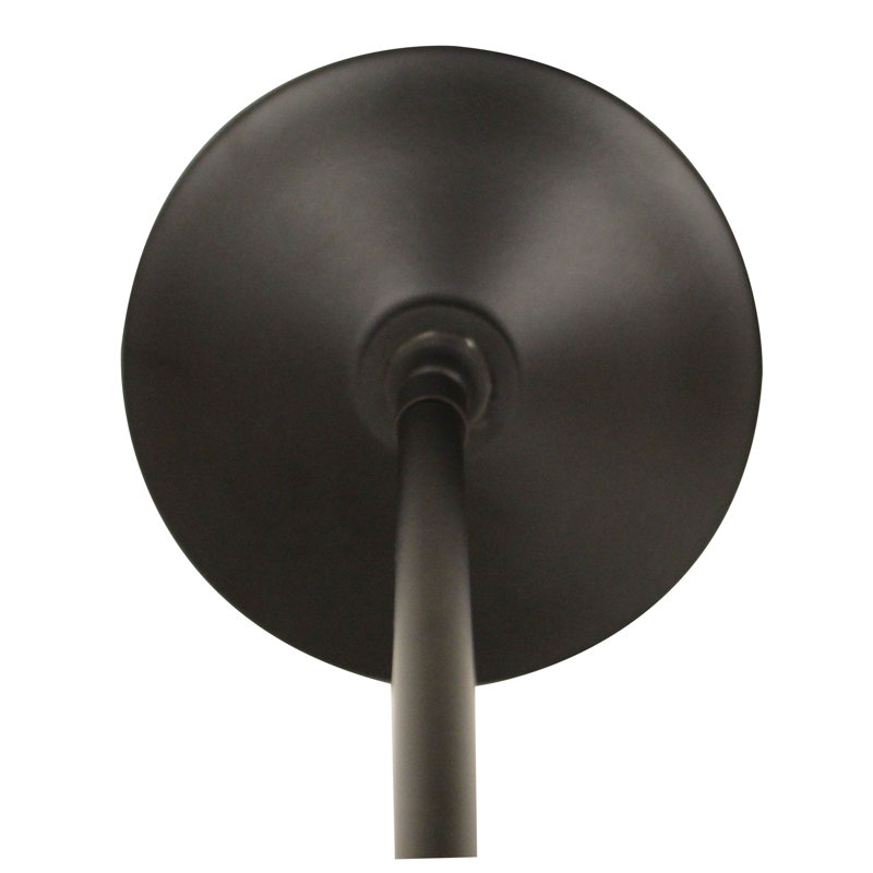 Luminaire suspendu en tissu satiné noir et tissu pour 3 lumières avec cordon en tissu pour l'éclairage domestique