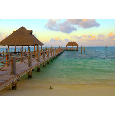 Cancun Beach - Wrapped Canvas Print