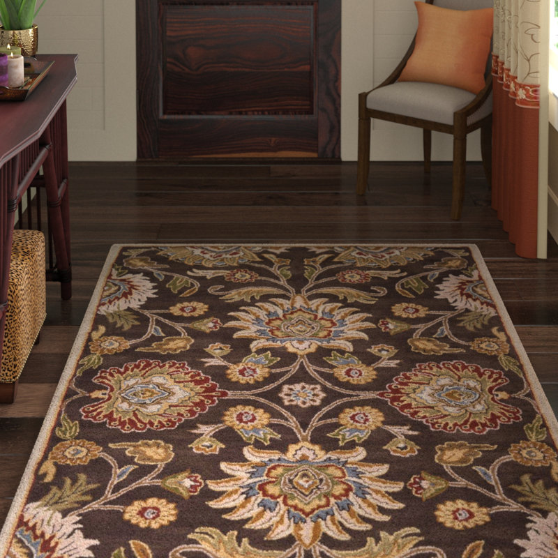 Tapis oriental en laine touffeté à la main Camden, Carré 6 pi