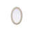 Dennard Oval Cornhusk Mirror in Linen White-108455846