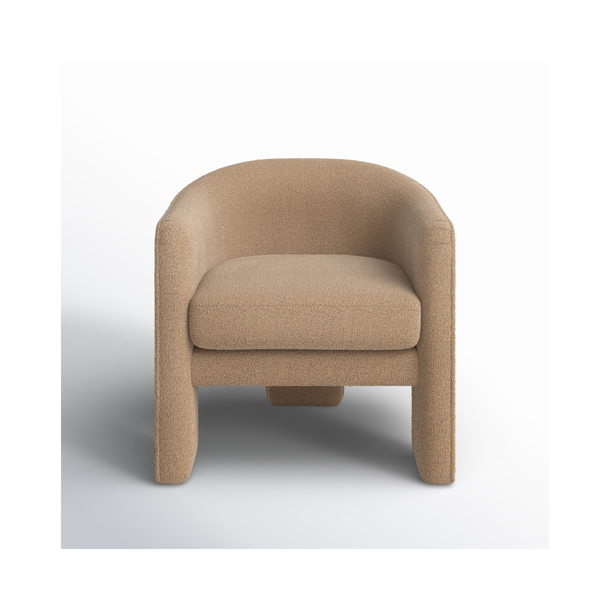Upland Upholstered Armchair, Brown Sherpa