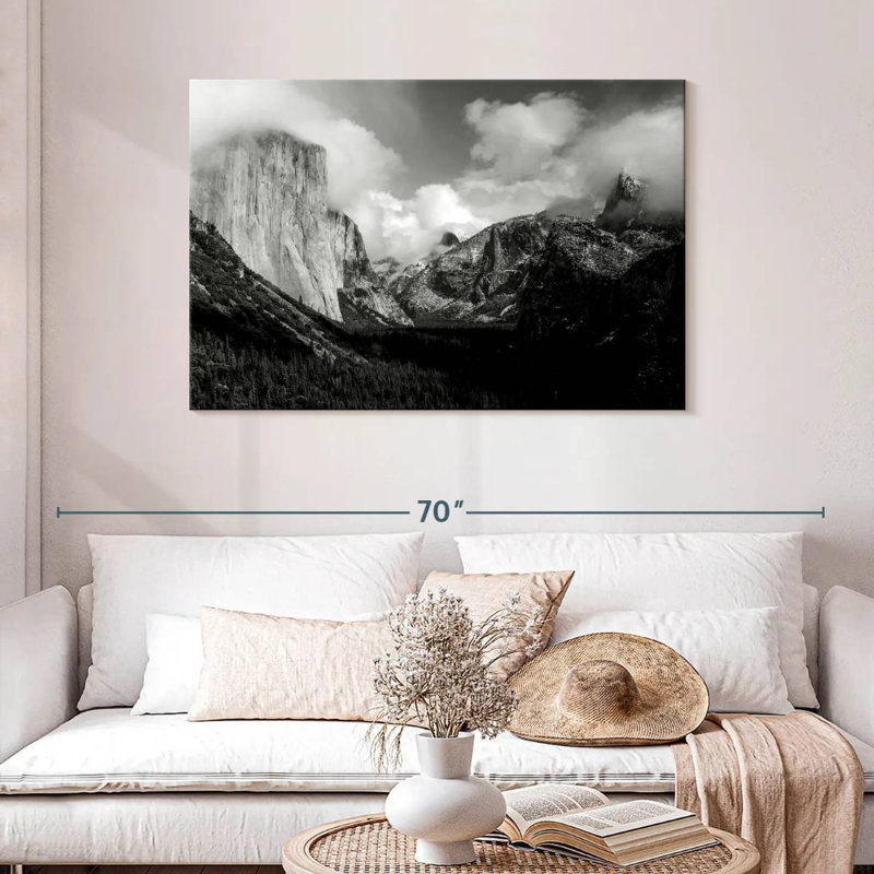 Alvord Yosemite Valley BW, H 30 po x l 45 po