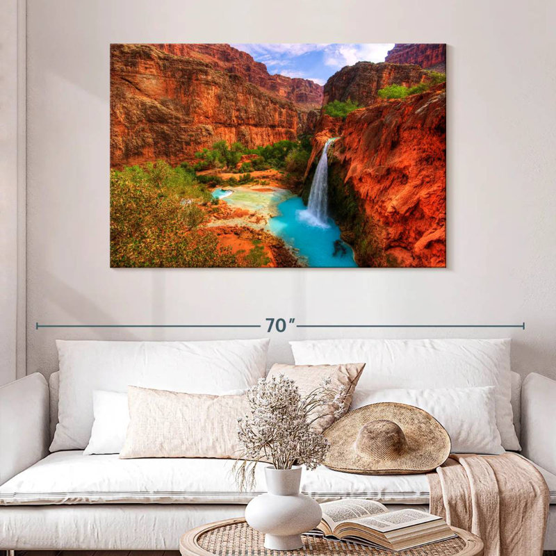 Alvord Havasupai Canyon Falls, H 32 po x l 48 po