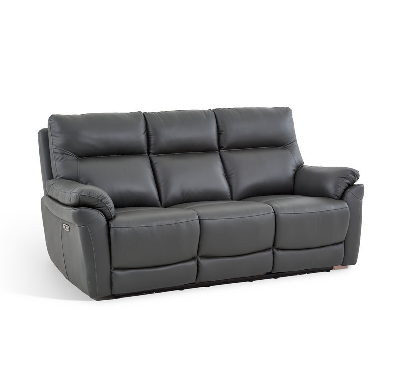 Huckins 3 Seater Electric Reclining Sofa, Dark Grey