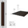 Medium Slats 112" L x 9.5" W x 0.5" D Polystyrene Glue-up Wood Slat Walls 73.5 sq.ft.
