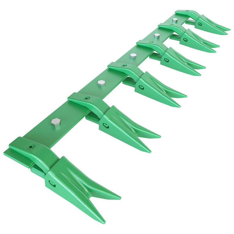 Barre à dents 46 po pour tracteur 46 po - 6 dents, capacité de charge de 4560 lb, pour chargeuse et chargeuse, Vert