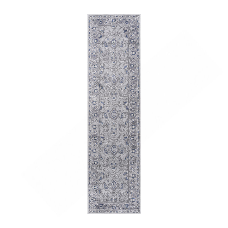 Tapis de couloir bleu / oriental, Runner 2'2" x 8'