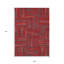 Tapis intérieur / extérieur rouge géométrique lavable 9 pi x 12 pi