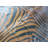 Reverse Zebra Print Handmade Cowhide Brown and Black Rug