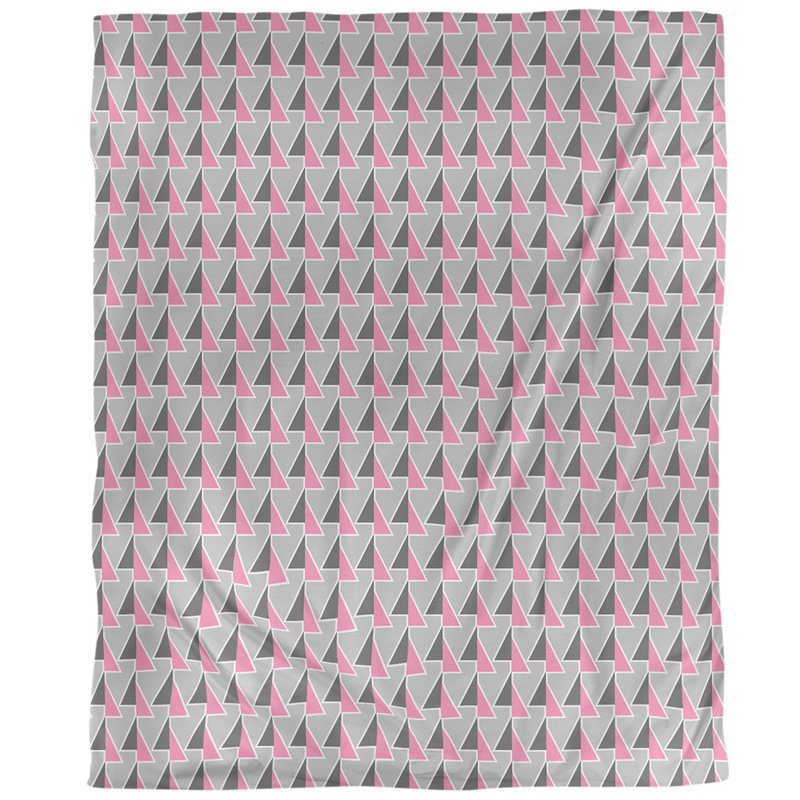 Housse de couette simple à motif de flèches changeées, Housse de couette simple TG, Rose, Polyester brossé