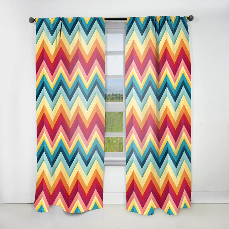 Chevrons Popart, L 52 po x L 95 po