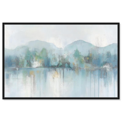 Miroir Aqua Dream II par Coastal Abstracts par Art Remedy