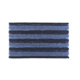 Neutral Striped Bath Rug