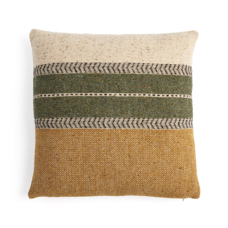 Ambrose Wool Square Pillow Cover & Insert