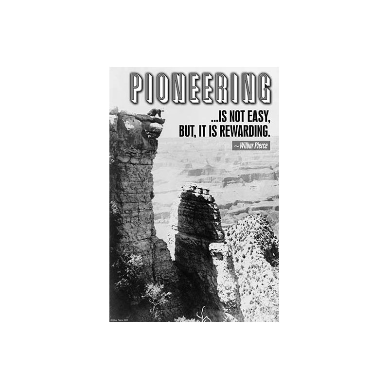 « pioneering » par wilbur pierce, impression