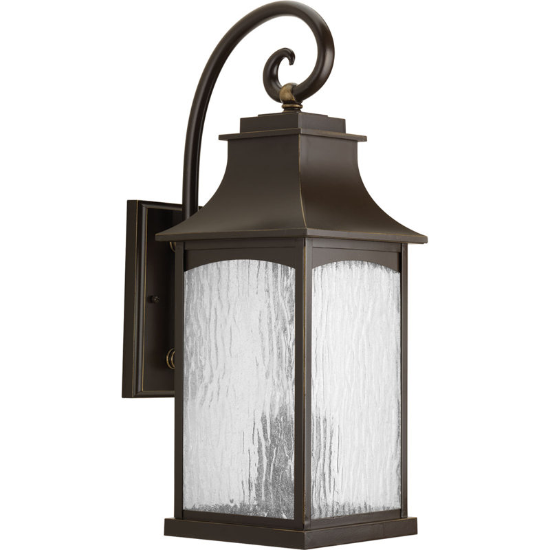 Lanterne murale d'extérieur Kota Danny, Bronze frotté à l'huile, H 23,75 po x l 8,5 po x P 12 po, 3 - Ampoule