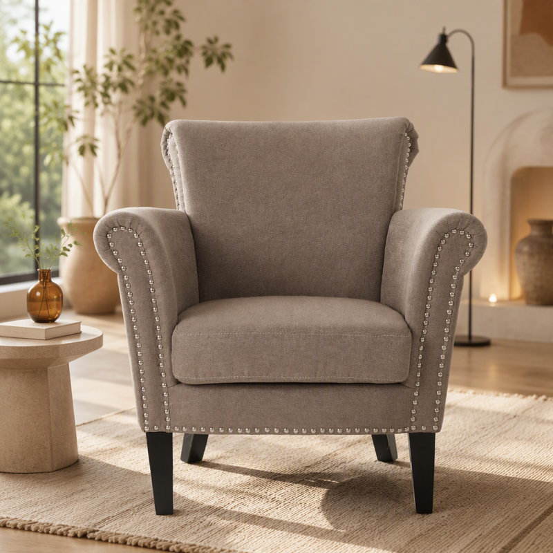 CHAISE CLUB, Light Coffee Fabric