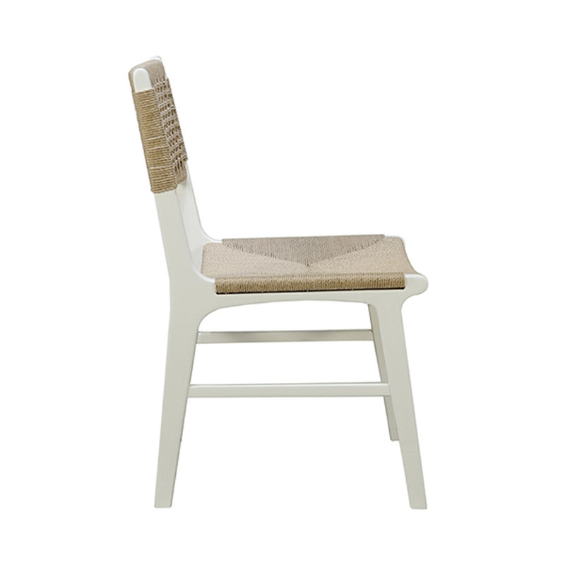Monroe Dining Chair, Brown/Matte White