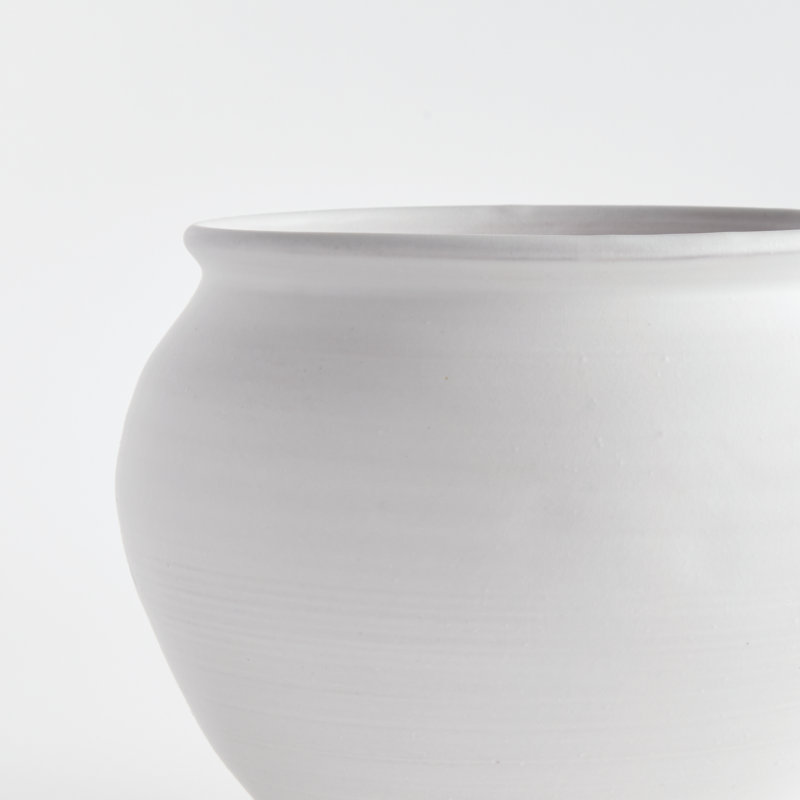 Grand vase tambour Carmiche Mirela, Warm White