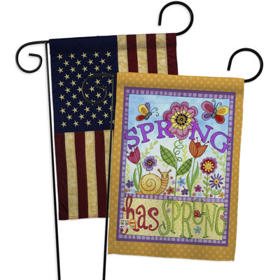 Double Sided 18.5'' H x 13'' W Polyester Garden Flag