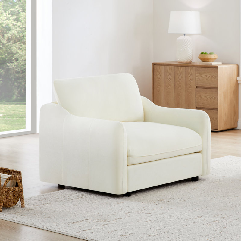 Fauteuil surdimensionné 44 po, Lin lin