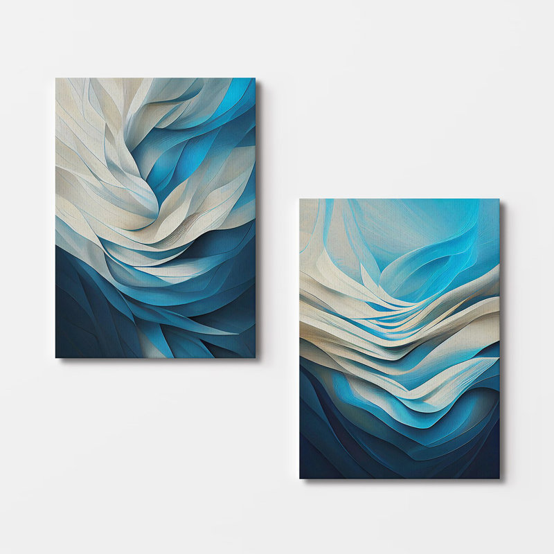 Elegant Decorative Canvas Paintings (2 Pieces), 19.7 x 27.6 inches Each | 100% Canvas with 100% Wooden Frames | Stunning Wall Art for Living Room & Bedroom, Perfect for Home Décor & Gift Ideas