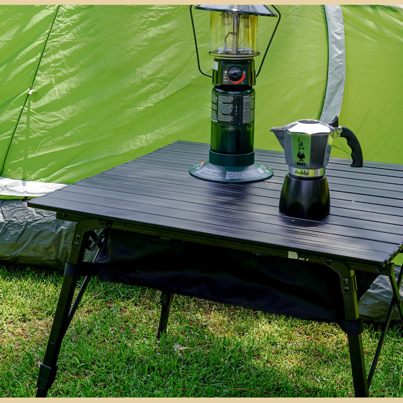 Table de camping 39 po, Noir
