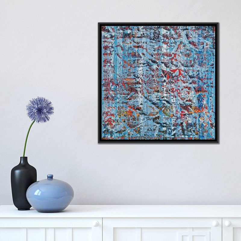 « bruno », reproduction sur toile, H 26 po x l 26 po x P 1,5 po, Toile avec cadre noir