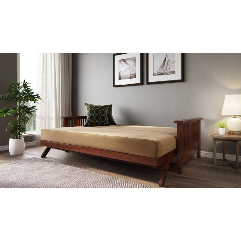 Base de futon Lambton, Cerisier foncé, Double