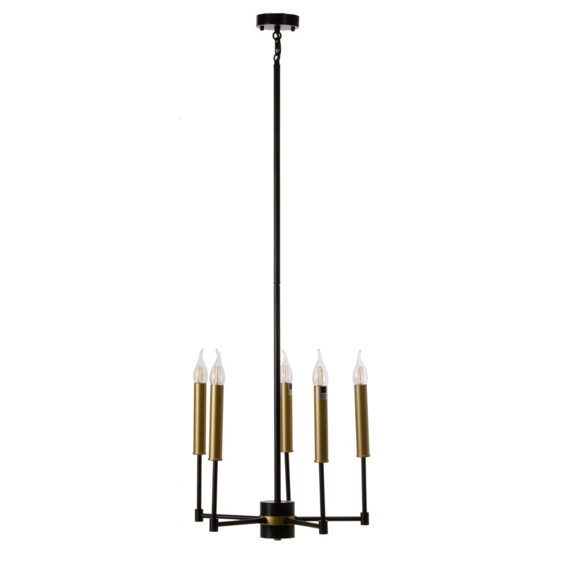 Mcelwain 5 - Light Candle Style Chandelier