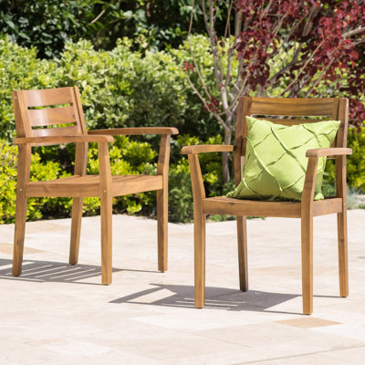 Wood Outdoor Chairs Of 2, For Backyard. , To Weather Extremes, 33.73 Inches High Poolside. Scratch,