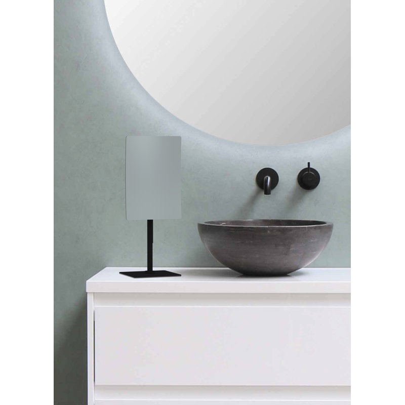 Miroir autoportant Minimalist, Noir mat