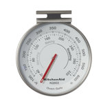 Kitchenaid 3-In Analog Dial Oven/Appliance Thermometer, TEMPERATURE RANGE: 100F To 600F, Stainless Steel