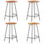 Edeline Counter Stool with Metal Frame