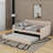 Full Size Upholstered Daybed With Trundle-1122851222