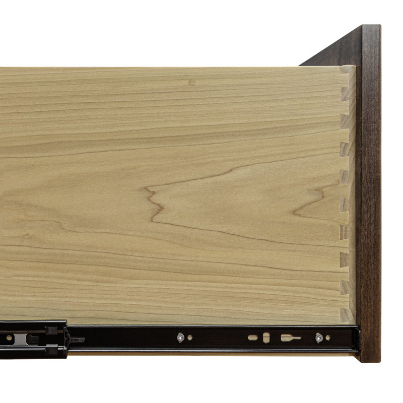Dopkins 21'' Wide 4 -Drawer Solid Wood File Cabinet, Brown