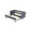 Twin Size Upholstered Daybed with Trundle,USB Port ,Side Pockets, Modern V-grained backrest Design,No Box Spring Needed, for Bedroom, Guest Room-1560433957