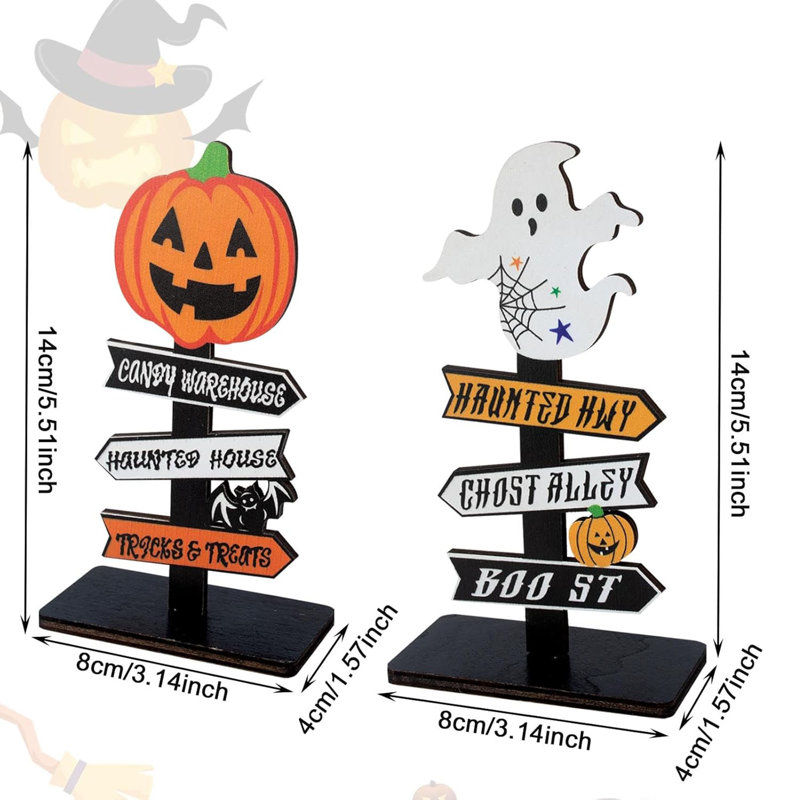Wood Halloween Decoration